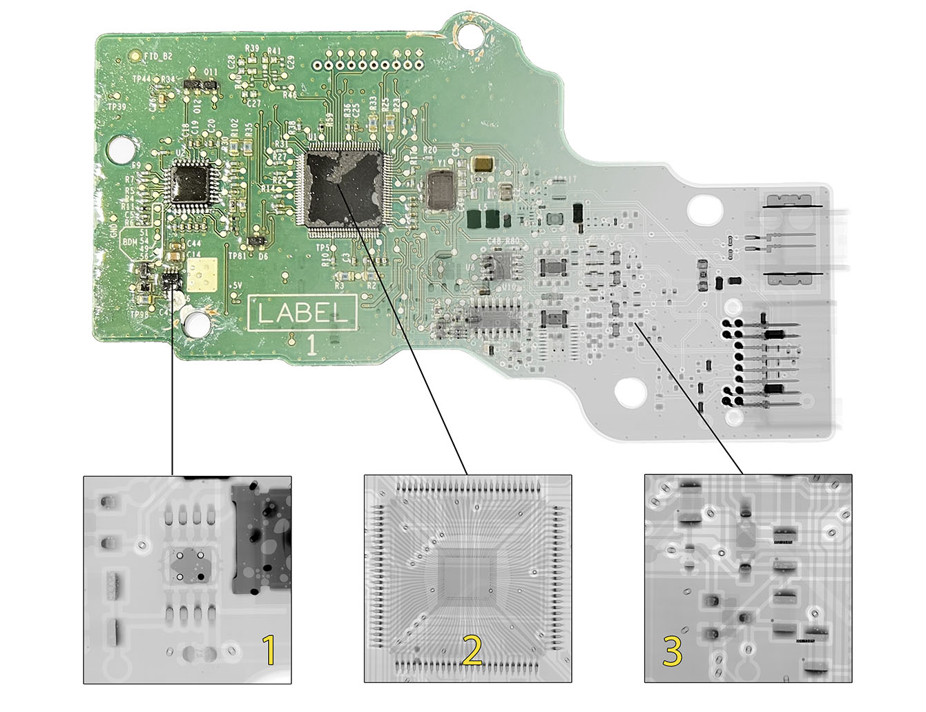 X射线数字成像设备在PCB焊点孔隙率检测中的应用|X-ray超清大图