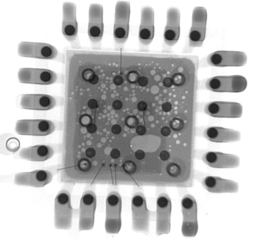QFN的Xray俯视检测图