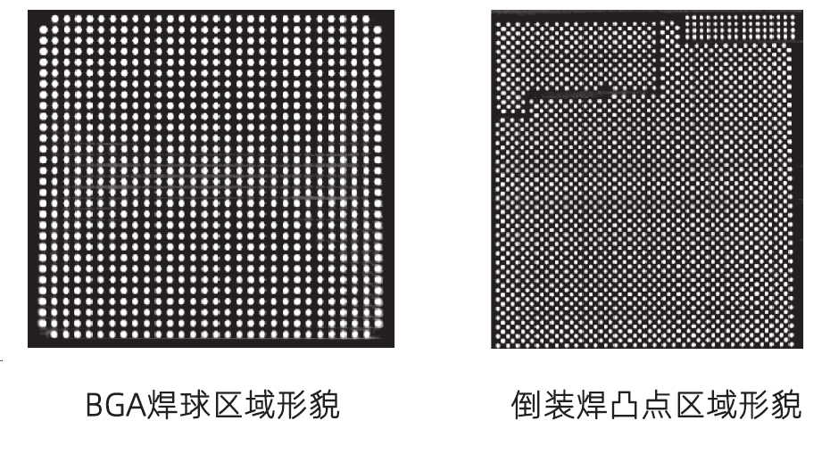 倒装焊器件三维CT射线形貌