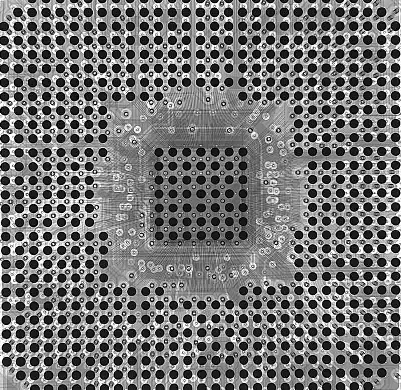 x-ray检测bga效果图