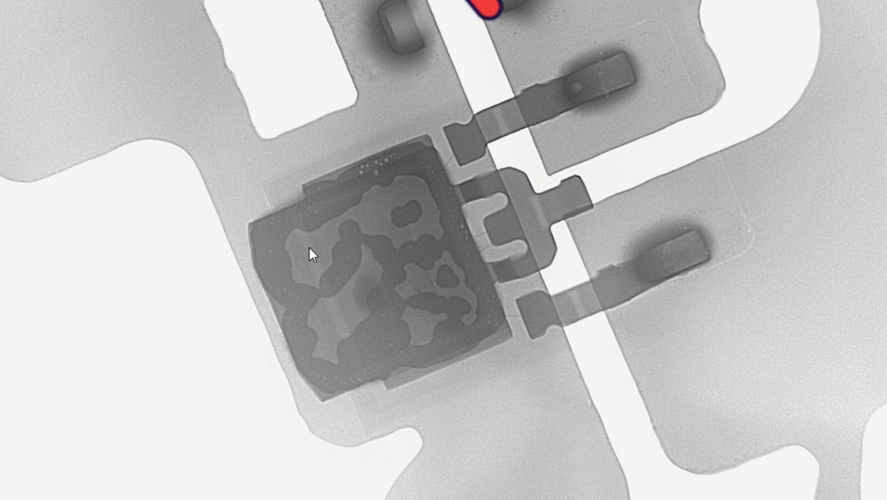 X-ray射线机检测三极管bipolar transistor视频演示