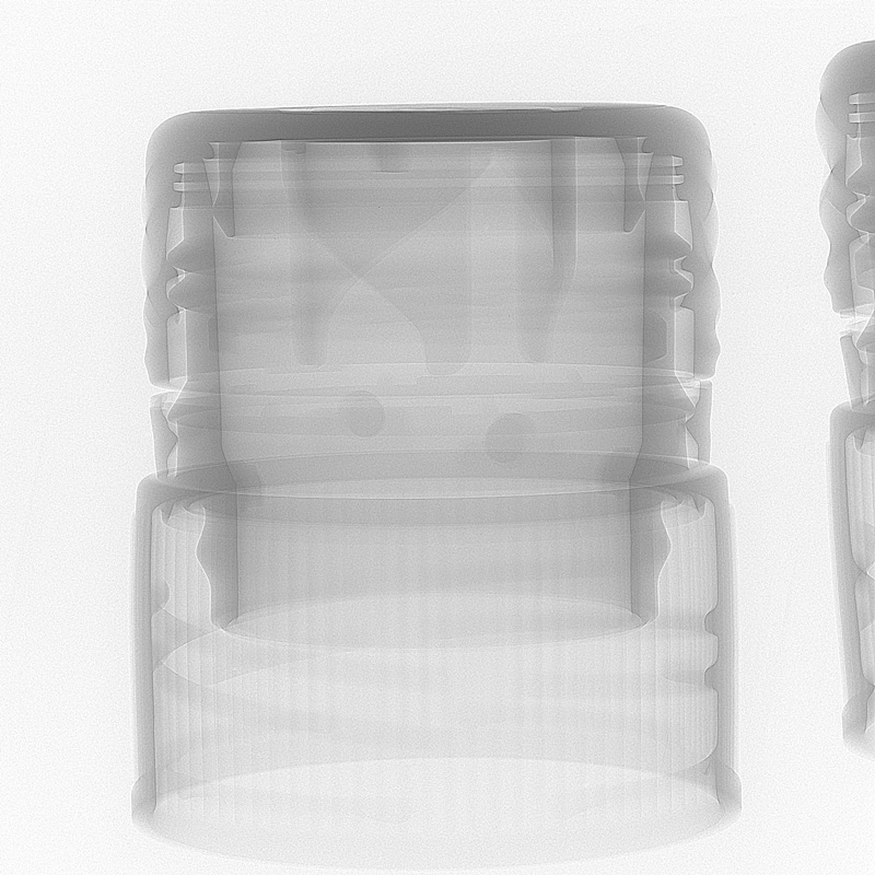 高端化妆品瓶口密封完整性及旋盖未开启状态X光透视检测